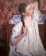Mary Cassatt Girl Arranging Her Hair oil painting artist